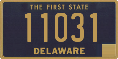 DE license plate 11031