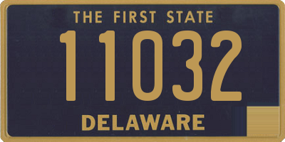 DE license plate 11032