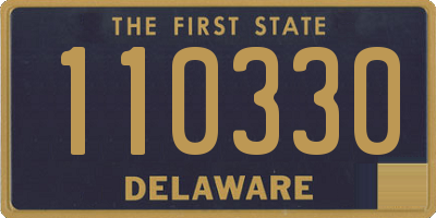 DE license plate 110330