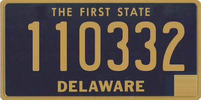 DE license plate 110332