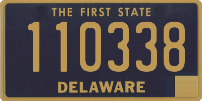 DE license plate 110338