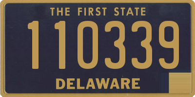 DE license plate 110339