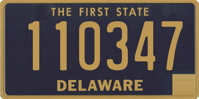 DE license plate 110347