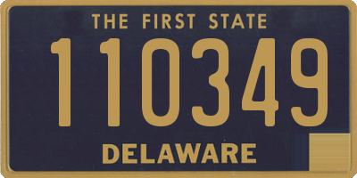 DE license plate 110349