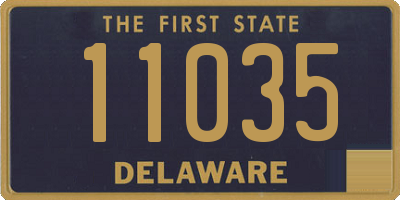 DE license plate 11035