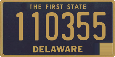 DE license plate 110355