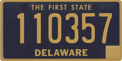 DE license plate 110357