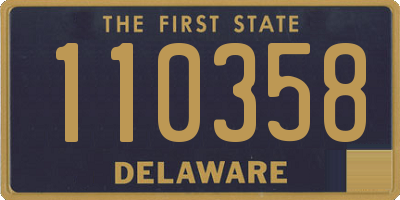 DE license plate 110358