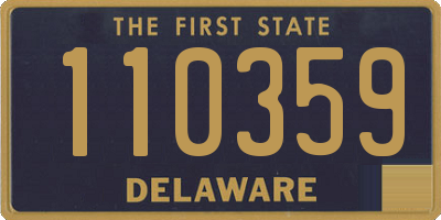 DE license plate 110359