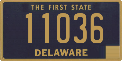 DE license plate 11036