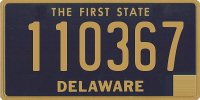 DE license plate 110367