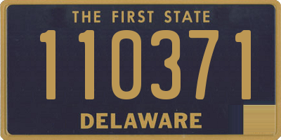 DE license plate 110371