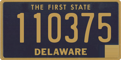 DE license plate 110375