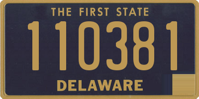 DE license plate 110381