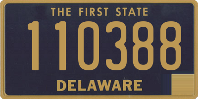 DE license plate 110388