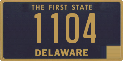 DE license plate 1104