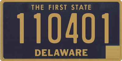 DE license plate 110401