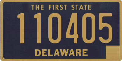 DE license plate 110405