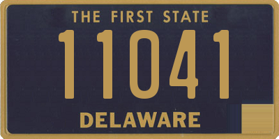 DE license plate 11041