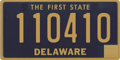 DE license plate 110410