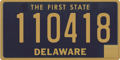 DE license plate 110418