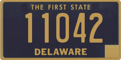 DE license plate 11042