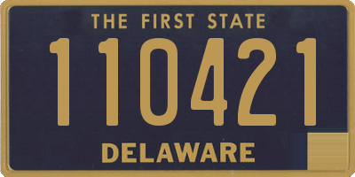 DE license plate 110421