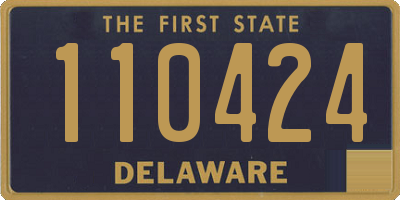 DE license plate 110424