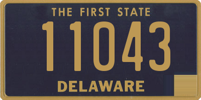 DE license plate 11043