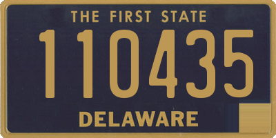 DE license plate 110435