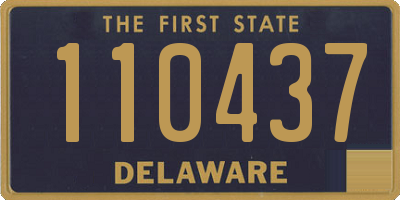 DE license plate 110437