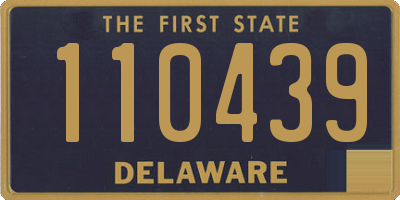 DE license plate 110439