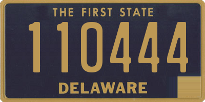 DE license plate 110444