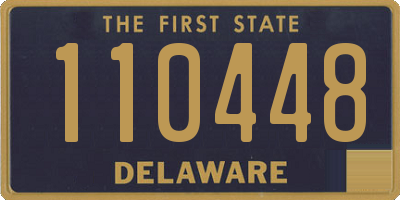 DE license plate 110448