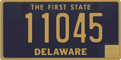 DE license plate 11045