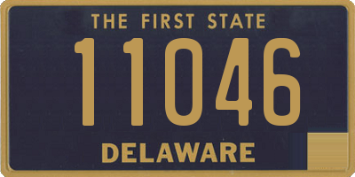 DE license plate 11046