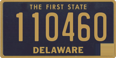 DE license plate 110460