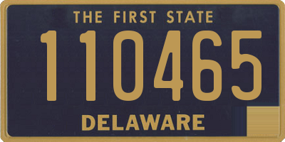 DE license plate 110465