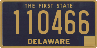 DE license plate 110466