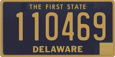 DE license plate 110469