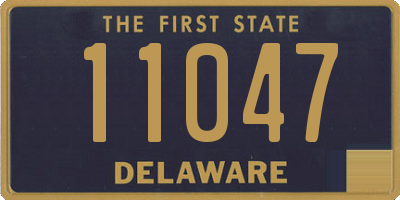 DE license plate 11047