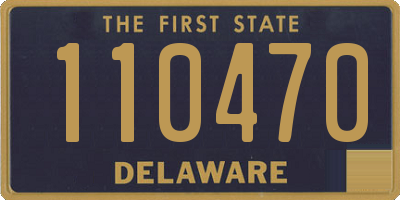 DE license plate 110470