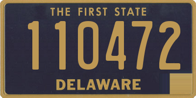 DE license plate 110472