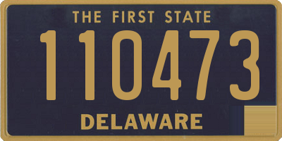 DE license plate 110473