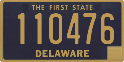 DE license plate 110476