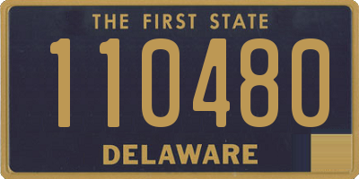 DE license plate 110480