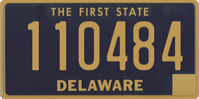 DE license plate 110484