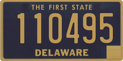 DE license plate 110495