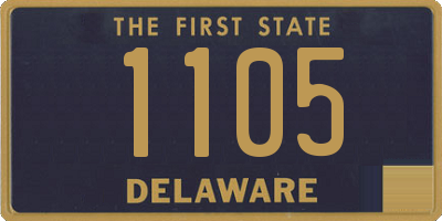 DE license plate 1105