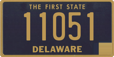 DE license plate 11051